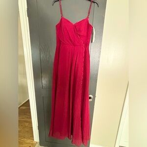 AZAZIE Formal Dress Prom Bridesmaid Burgundy Red Size A6 Cabernet Tegan Sz 8 US